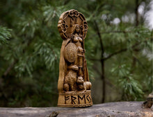 Load image into Gallery viewer, Freya Goddess Viking God Wood Carved
