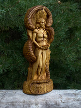 Load image into Gallery viewer, Sigun Viking Goddess Wood Statue
