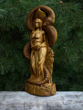 Load image into Gallery viewer, Sigun Viking Goddess Wood Statue
