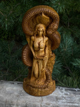 Load image into Gallery viewer, Sigun Viking Goddess Wood Statue
