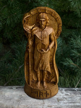 Load image into Gallery viewer, Mani Viking God Wood Carved Statue
