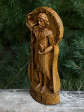 Load image into Gallery viewer, Mani Viking God Wood Carved Statue
