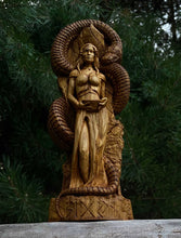 Load image into Gallery viewer, Sigun Viking Goddess Wood Statue
