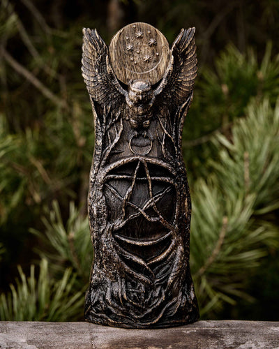Hecate's Owl Statue Black