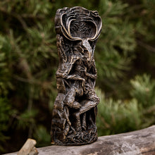 Load image into Gallery viewer, Wendigo Statue Altar Sculpture Witchcraft Paganism Dark Cernunnos
