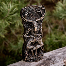 Load image into Gallery viewer, Wendigo Statue Altar Sculpture Witchcraft Paganism Dark Cernunnos
