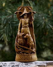 Load image into Gallery viewer, Odin God Viking Wood Carved Statue
