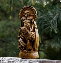 Load image into Gallery viewer, Tyr God Viking Wood Carved Statue
