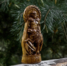 Load image into Gallery viewer, Tyr God Viking Wood Carved Statue
