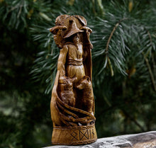 Load image into Gallery viewer, Odin God Viking Wood Carved Statue
