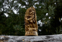 Load image into Gallery viewer, Skadi God Viking Wood Carved Statue
