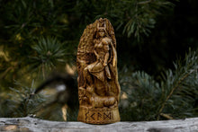 Load image into Gallery viewer, Skadi God Viking Wood Carved Statue
