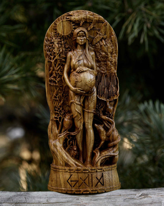 Gaia Wiccan Goddess Statue Mother Earth