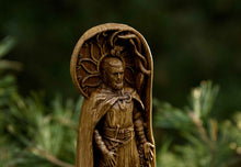 Load image into Gallery viewer, Freyr God Viking God Wood Carved Statue
